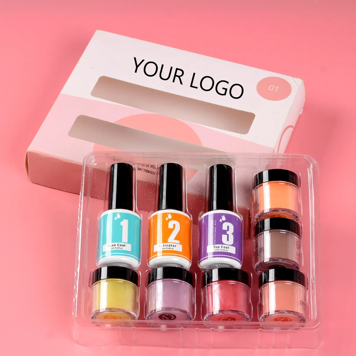 MEETNAIL nail supplies manufacturer private label nail dipping powder starter kit professional OEM custom acrylic dip powder kit