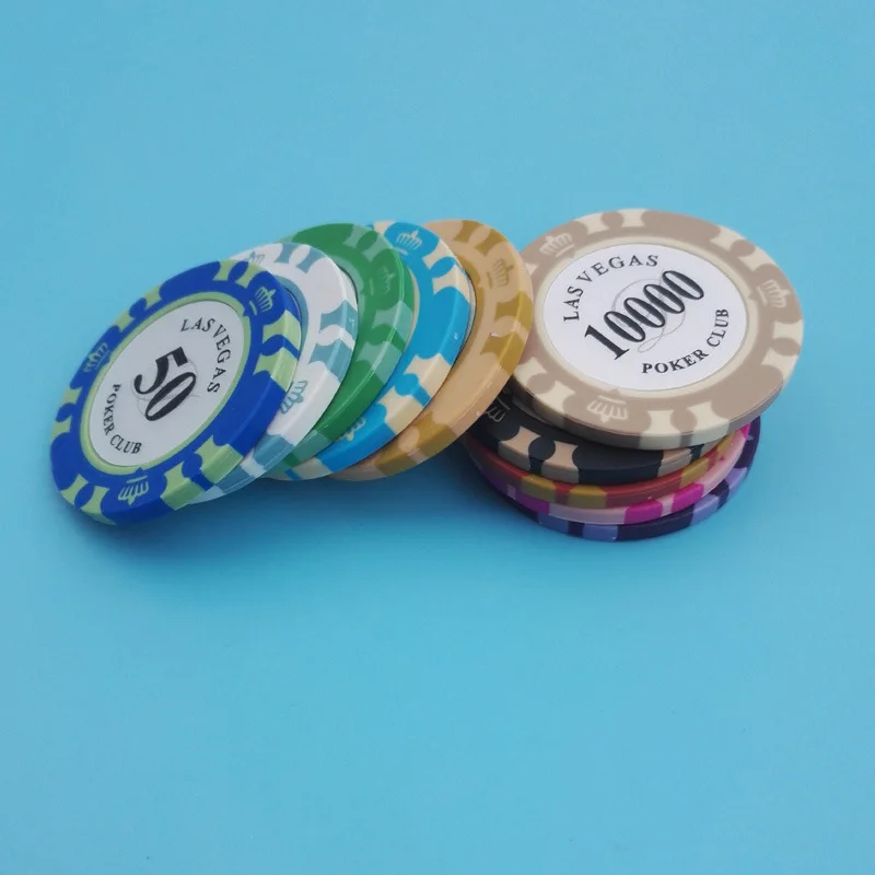 Wholesale Custom Cheap Printing solid colored Poker Chips High Quality ace Casino Chips
