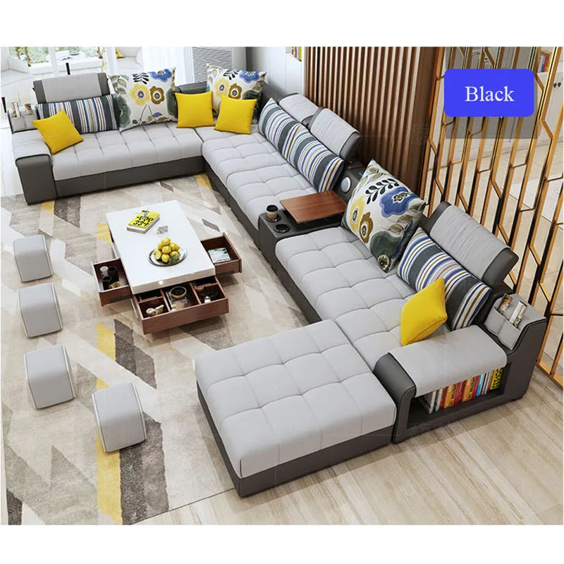 
Low Moq Refinement Big Furniture Modern Sofa For Livingroom Set 