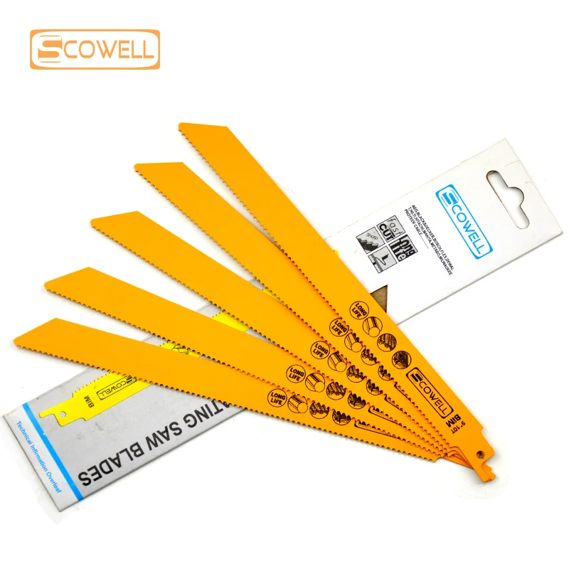 9 inch Bimetal Demolition Reciprocation Saw Blades (Sabre Saw Blade) 10TPI For Cutting Hard Wood Pallet With Nails ONLY $1.80/pc