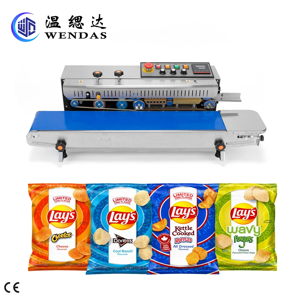 Focus Machinery WDS-700F Continuous Bag Band Sealing Machine Sealer For Plastic Poly Bag PVC Membrane Bags Film