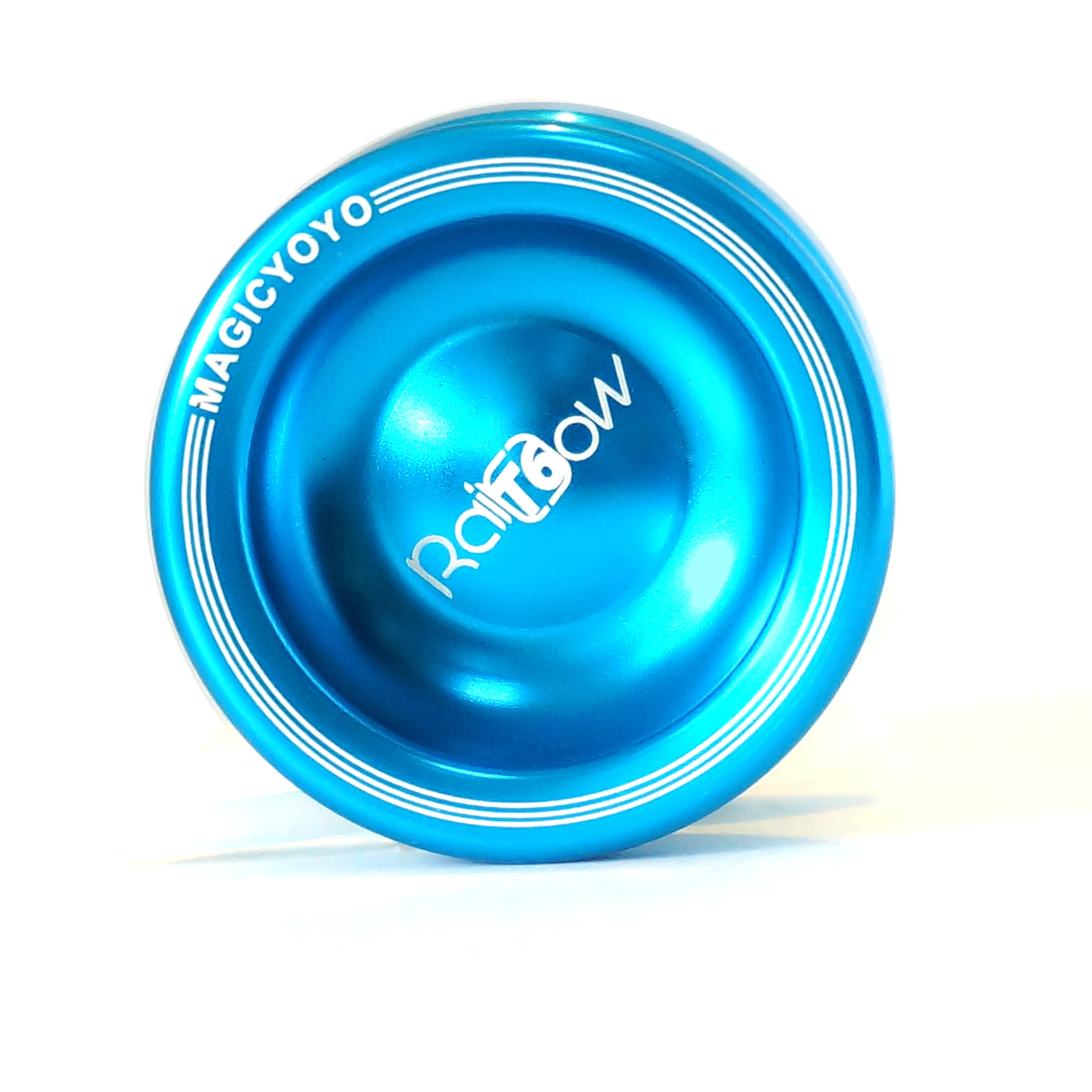 Профессиональный волшебный йо T6 неотзывчивый Yoyos Радужный металлический йо-йо из алюминиевого сплава 8 шариковых подшипников KK с веревкой для детей серебристый
