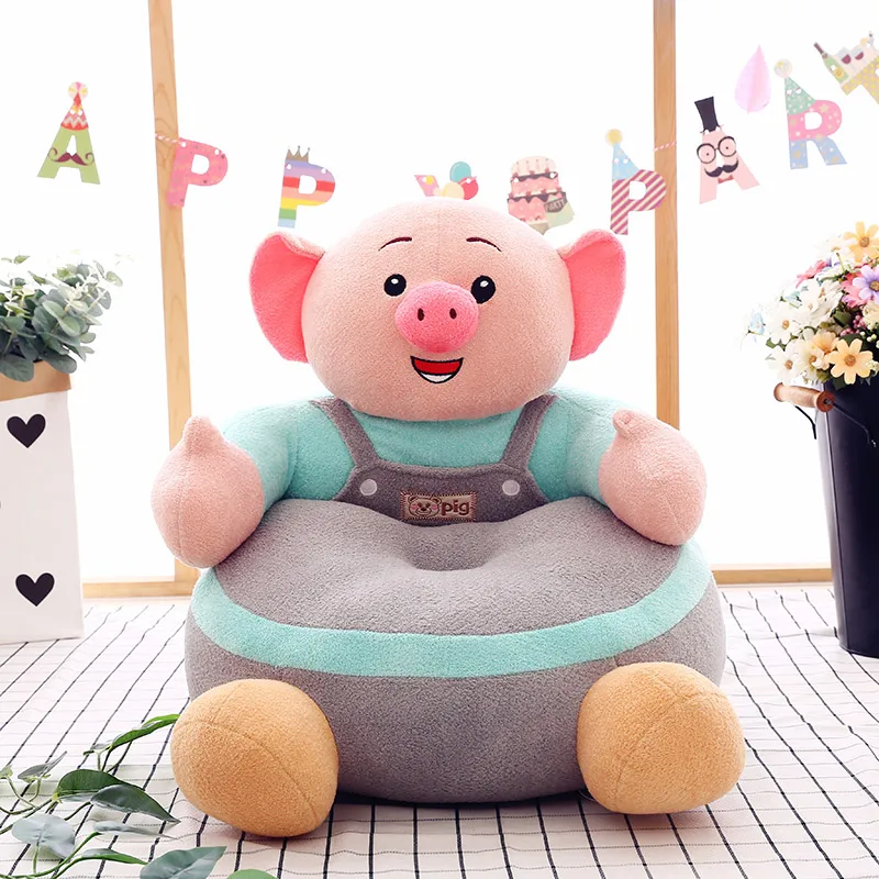 Hot sale pig pattern plush toy sofa baby sofa chair plush toy pick price