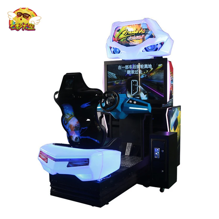 Colorfulsky Dynamic Speed Fly Car racing simulator game coin pusher video race machine for sale