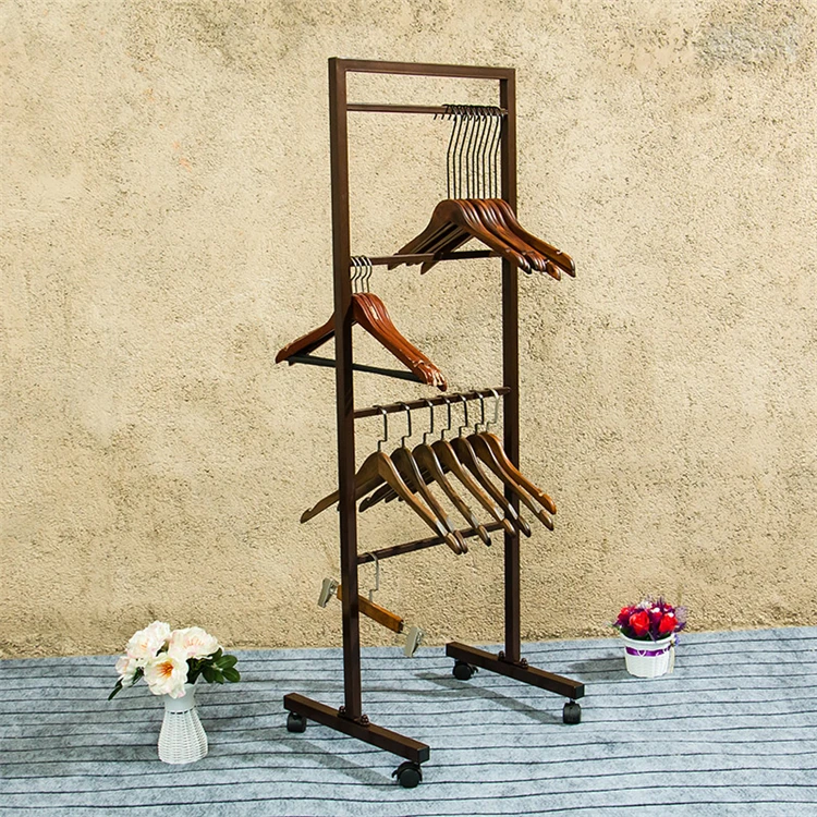 Modern Hotel Stainless Steel Fixed Bath Towel Bar Black Multi-layer Bathroom Towel Rack With Wheels