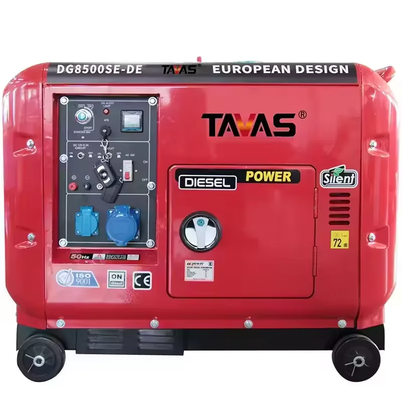 TAVAS Air Cold 3KW  single cylinder super silent portable generator mobile type diesel generator
