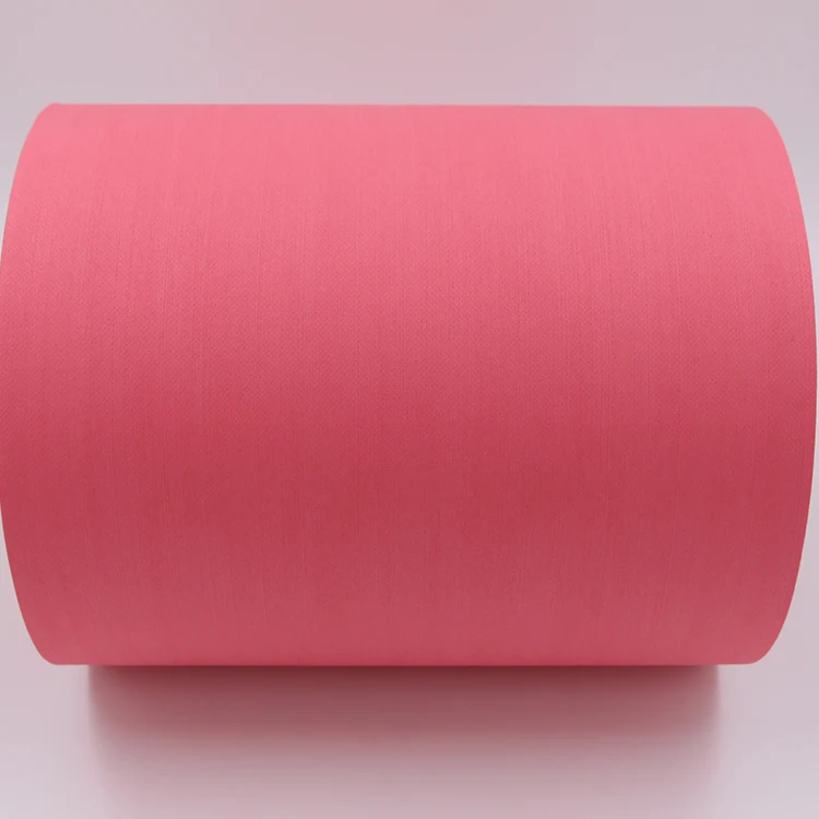 SMT Cleaning Wipe Stencil Roll 55% Cellulose Heavy Oil Pad Fabric Industry Plain Printed Nonwoven