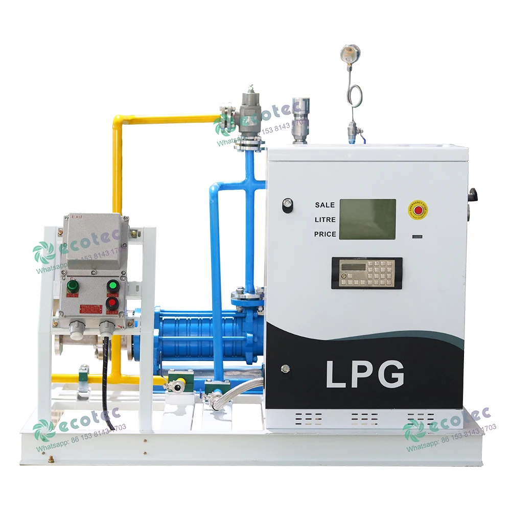 Portable LPG Gas Skid Mini LPG Skid t Filling machine with LPG Pump