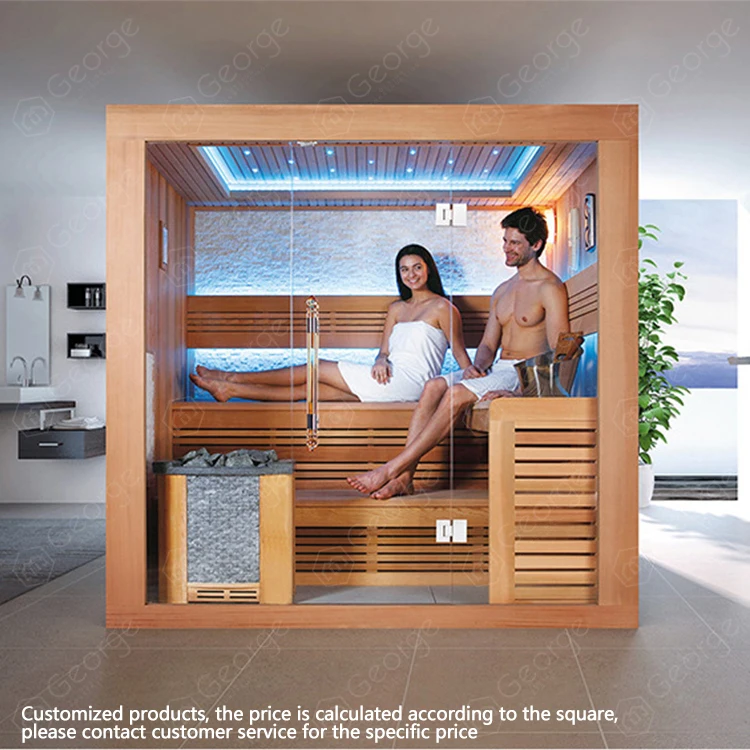 
New design infrared sauna steam 2-8 person sauna room shower 
