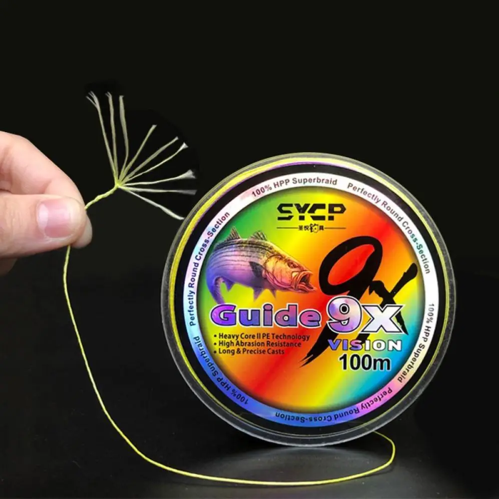 9 Strands 500M PE Braided Line Strong Multiflament 100LB Saltwater Fishing Lines