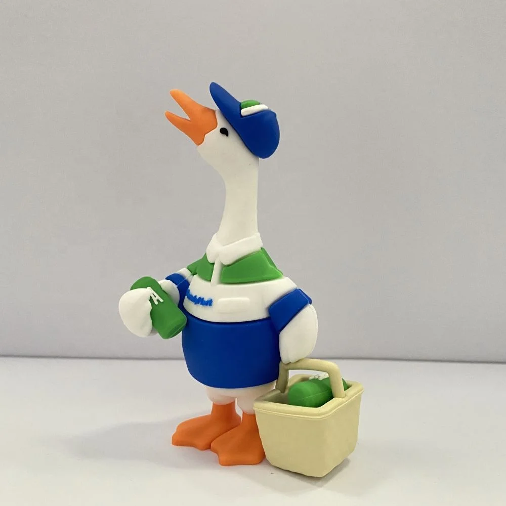 ПВХ 3D утка кукла на заказ детская ручная доска игрушка ПВХ резиновая маска кукла