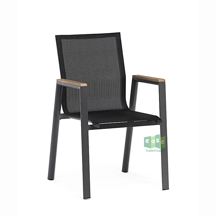 Hot Sell Cheap Steel Frame Bistro Chair Mesh Garden Chair Outdoor Patio Chairs