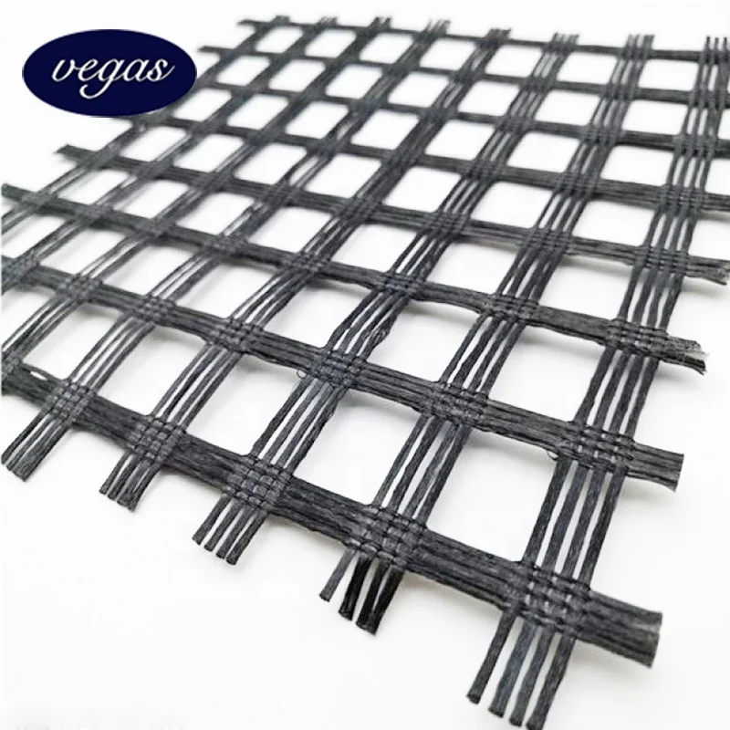 30-200KN High Tensile Strength Biaxial Fiberglass Geogrid for Road and Reinforced Cement Pavement