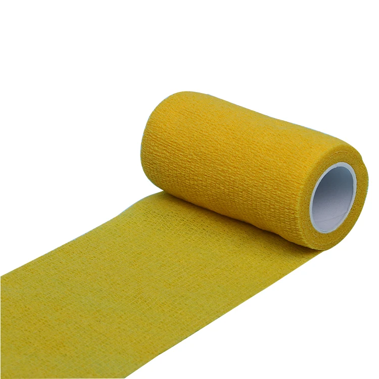 Colorful non-woven elastic veterinary horse Vet wrap bandage without