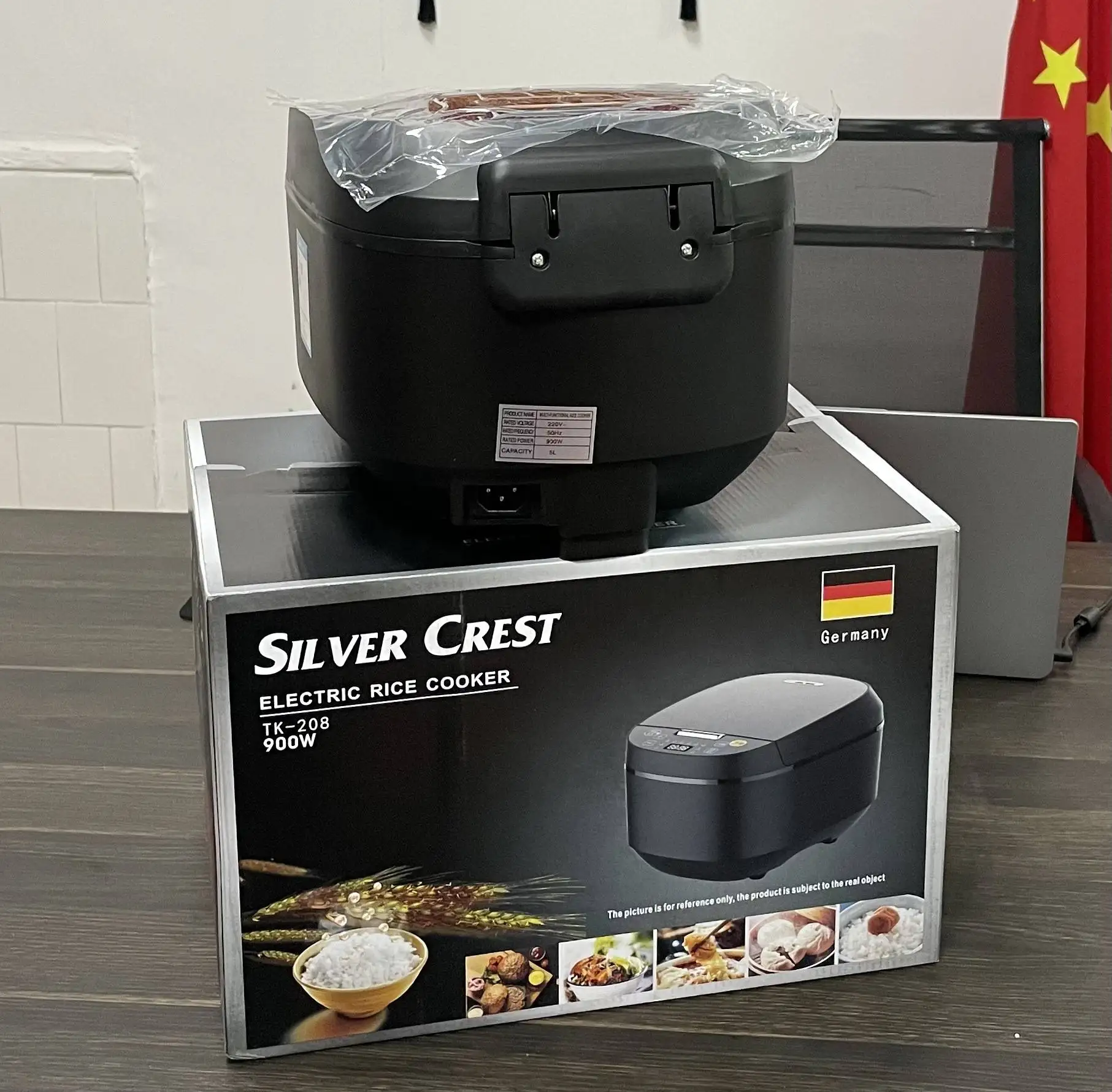 In Stock Silver Crest 5L Automatic Smart Digital Touch LCD Multi Non-Stick Silver crest Home Electric Digital Rice Cooker