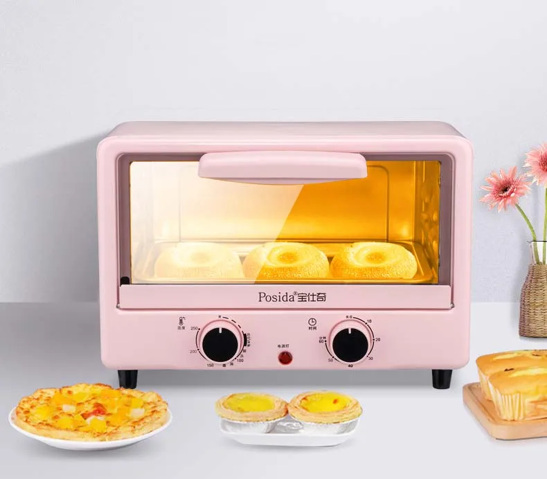 12L 750W Posida   electric cake oven pizza mini oven for baking cake pizza and egg tart oven electric