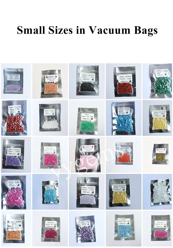  Yuying Gems лучший продукт 5A cz термостойкие круглые белые камни небольшого размера из