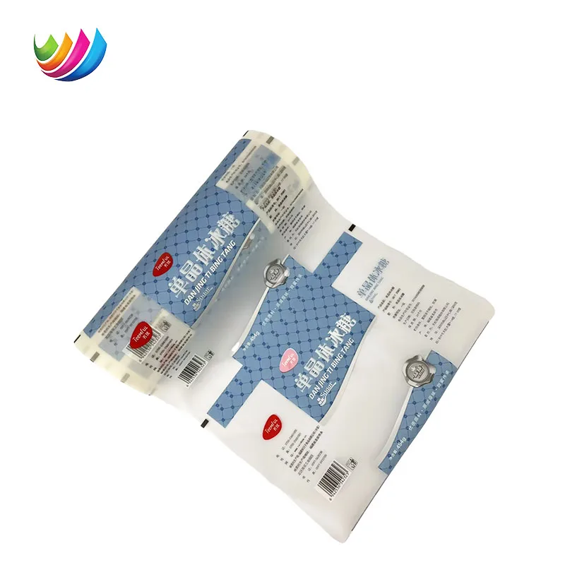 OEM Supplier 250g/500g/1kg Glossy Print Nylon White Sugar Packaging Roll Film for Icumsa 45 Food Bag