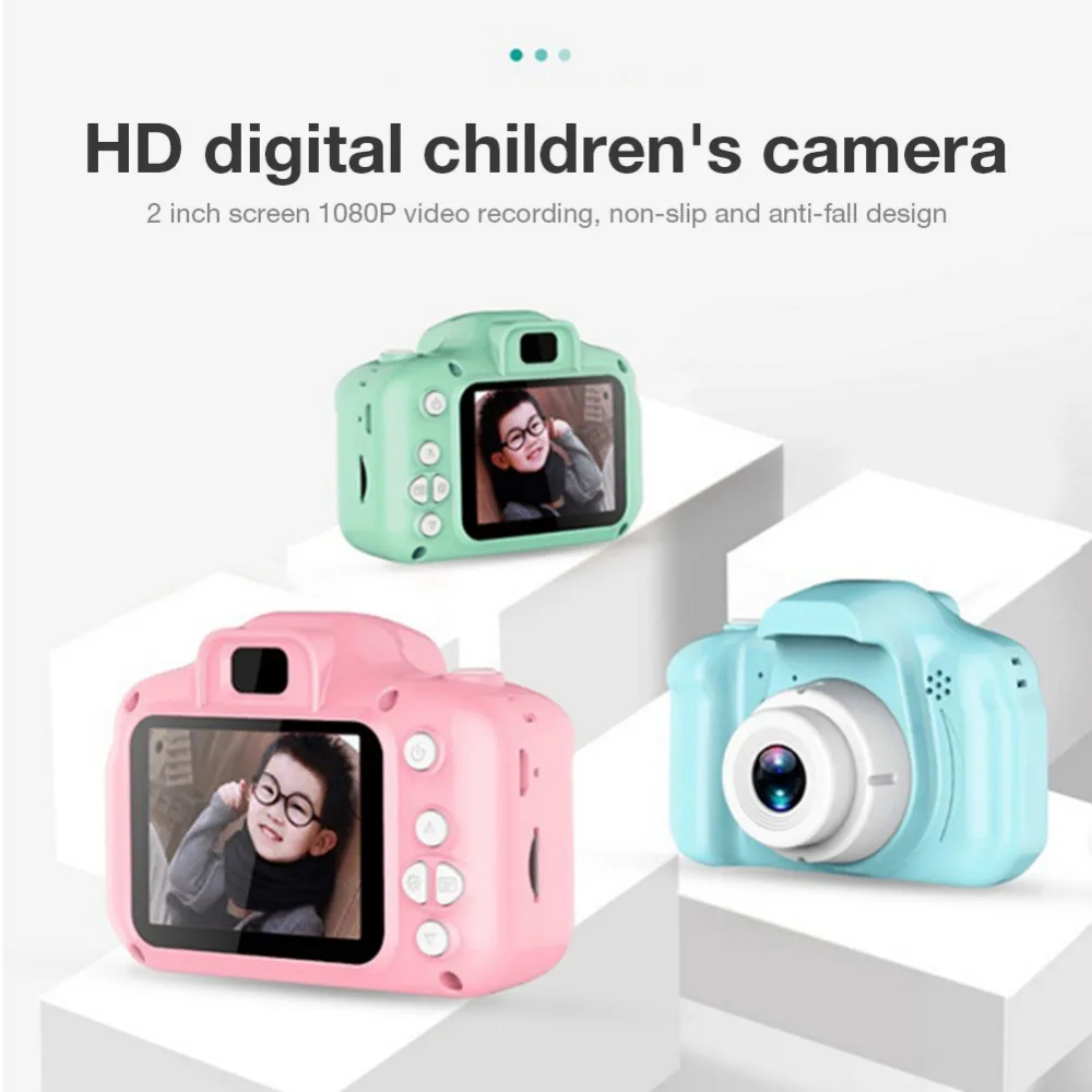 Детская Цифровая видеокамера HD 1080P с цветным дисплеем 8 миллионов пикселей 2 0 дюйма подарок