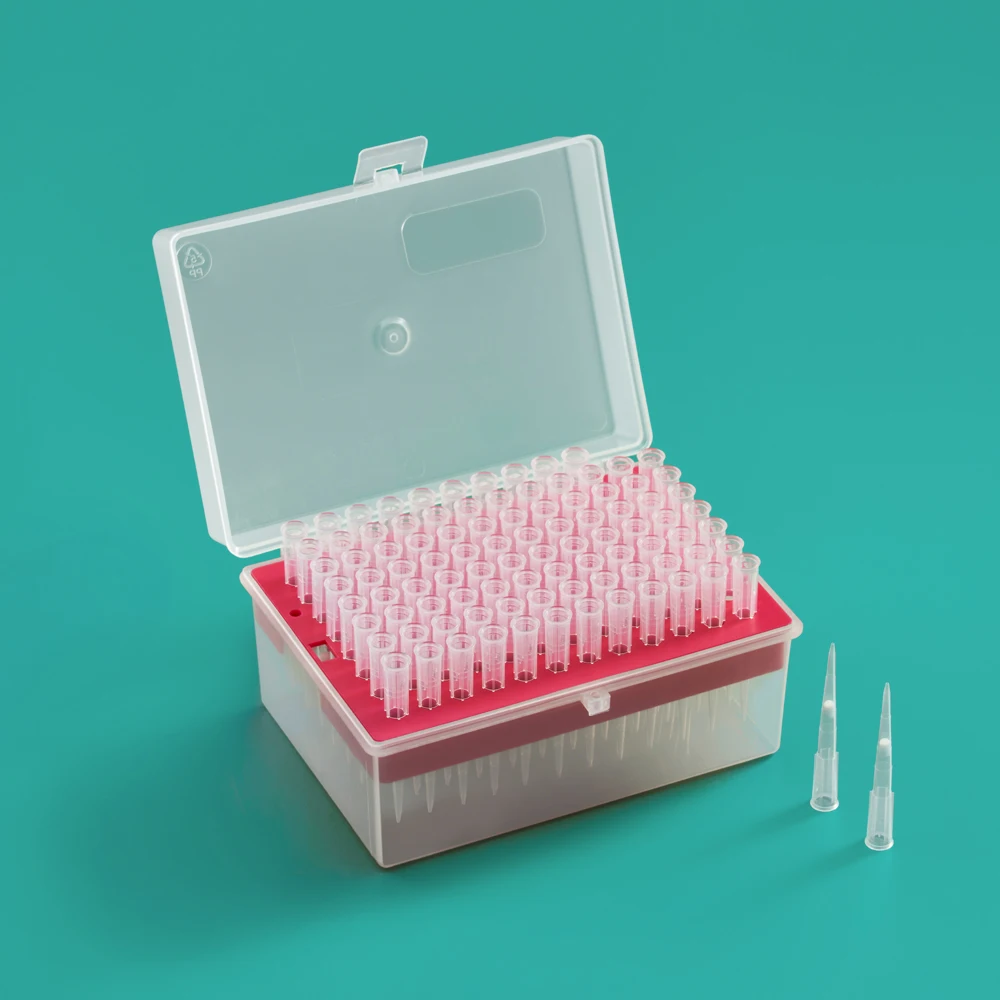 Laboratory Disposable Sterile filter pipette tips 100-1000ul pipette tip box 96 pcs pipettes tips for automatic
