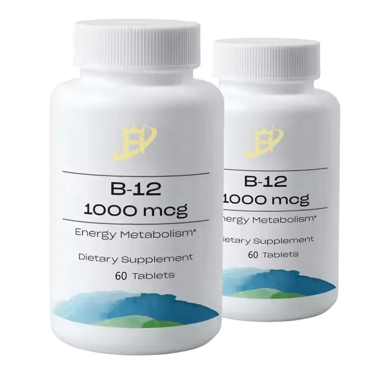 Vitamine B12 Supplement Tablets Vitamin Pills for Healthy Metabolism Essential Skin Hair & Nails