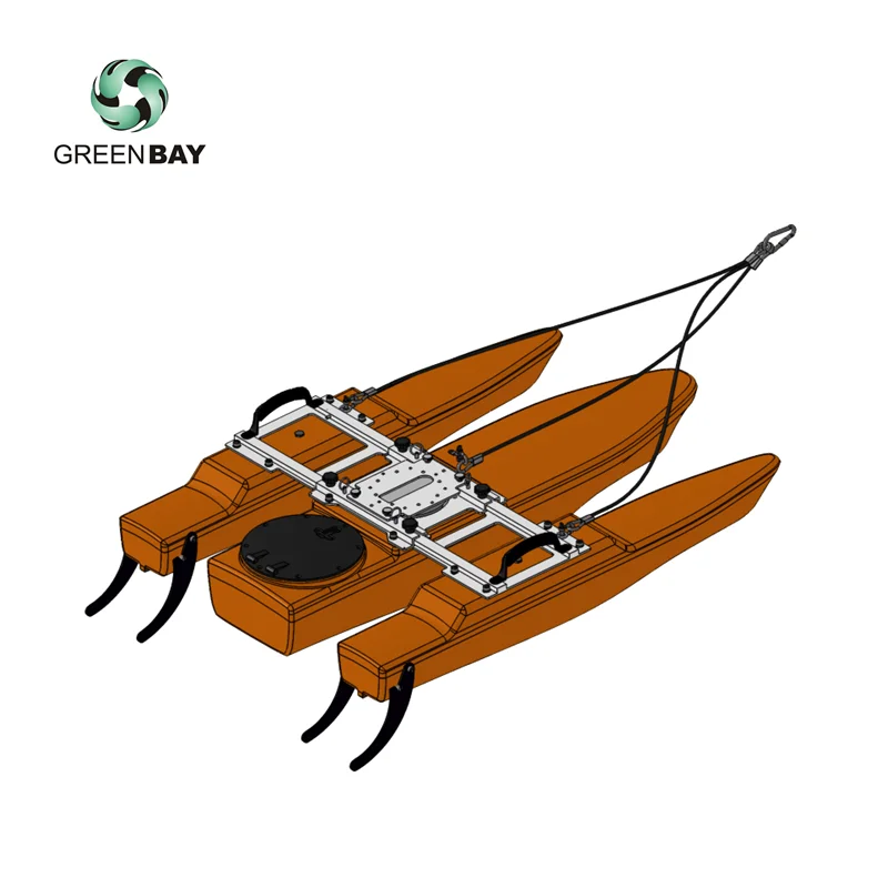Trimaran Floating Ship ADCP Survey Boat Platform Available For Riverray Riverpro 600khz 1200khz Equipment