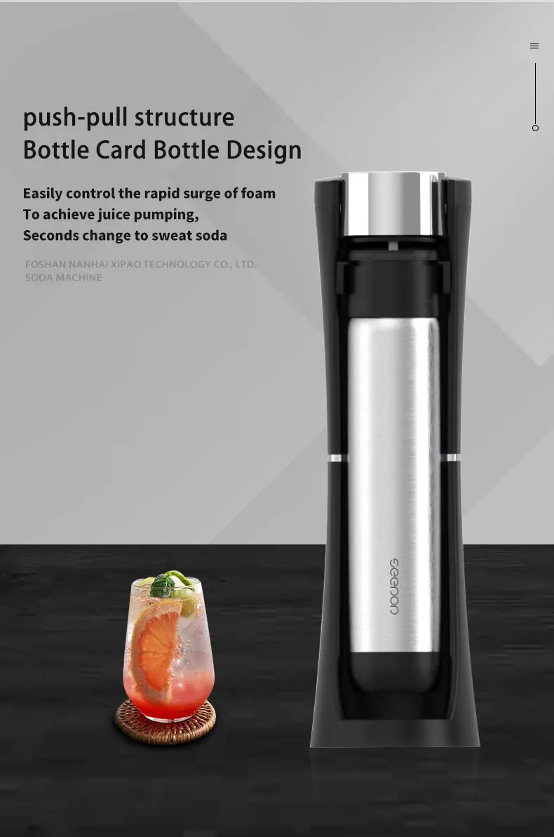Good Price Home Desktop Soda Stream Carbonated Plastics Stainless Steel Soda Sparkling Water Maker Machine