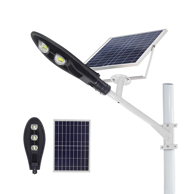 High Lumens IP65 Waterproof 50W 100W 150W 200W Solar Power PIR Motion Sensor LED Solar Street Lights