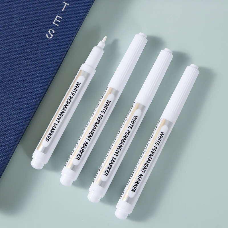 White marker pen Sketching and hooking lines White quick drying without fading art markers