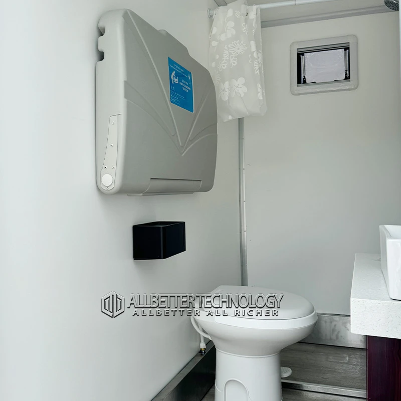 Allbetter Cheap Price Custom Size Mobile Toilet Mobile Portable Toilet Trailer Luxury Portable Bathroom Trailer