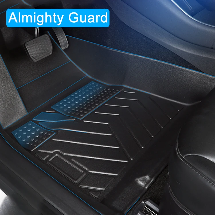 YTPIONEER ТПЭ резиновый материал высокие края ковер 2021 2022 автомобильный коврик напольные коврики для Tesla Model Y