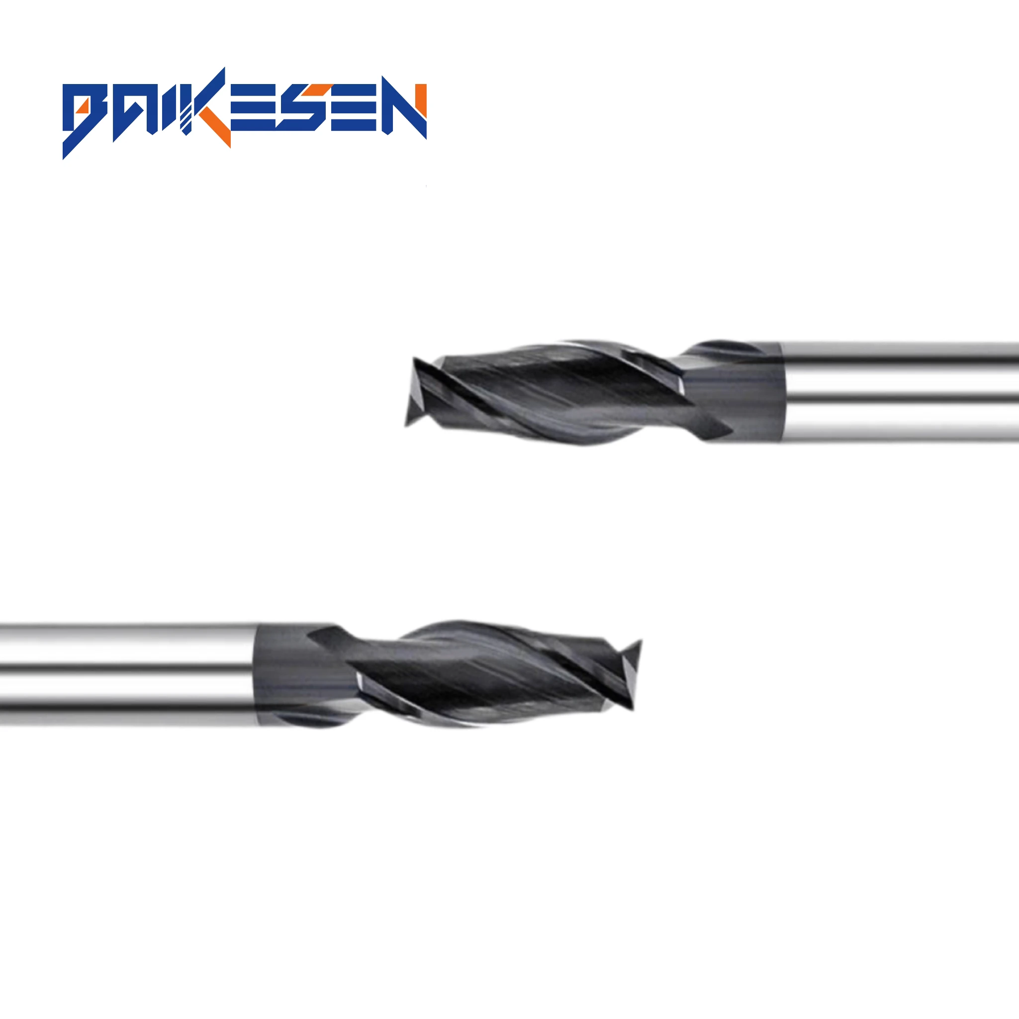BKS Long Tool Life Carbide CNC 2 Flutes Corner Radius End Mill Cutters For Carbon fiber