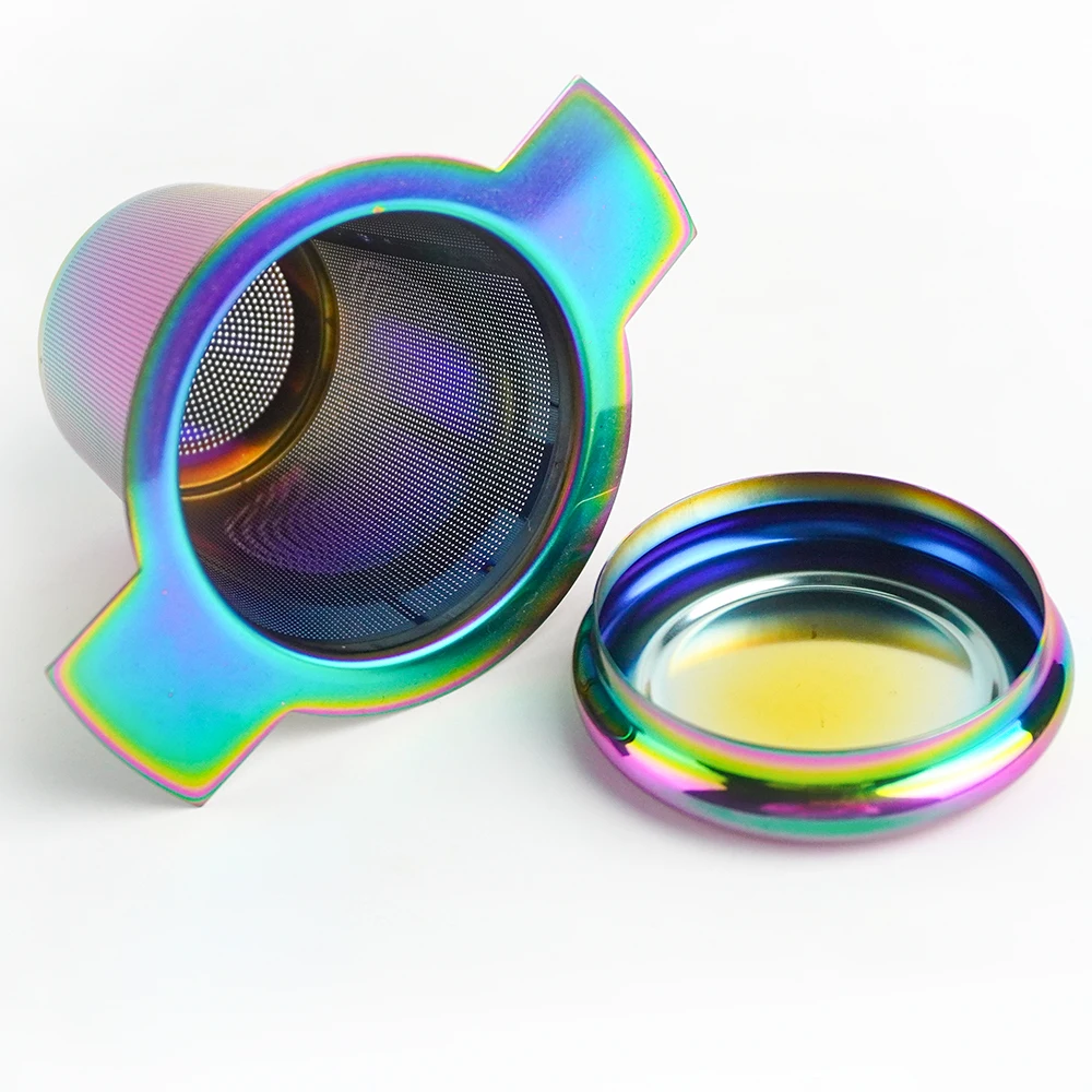 Custom Logo Metal Tea Strainer Wholesale Portable Loose Leaf Tea Pot Infuser