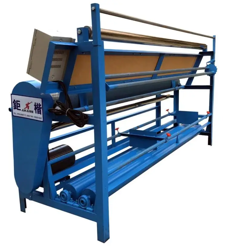 2022 new arrival JUKAI Fabric Meter Counter Rolling Machine Textile finishing Cloth Rolling Winding Machine