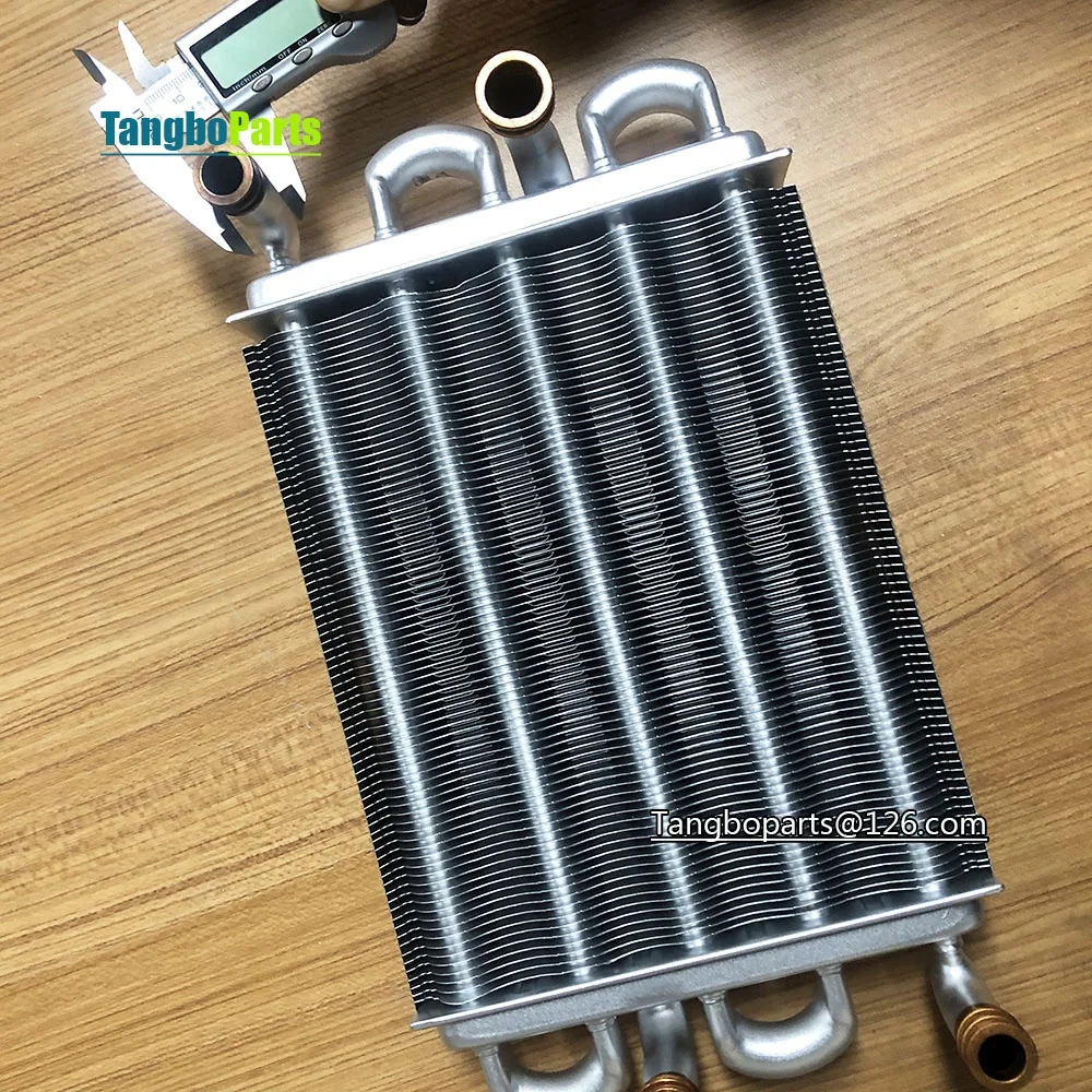 Gas Wall Hanging Furnace Spare Parts Copper 225MM Main Heat Exchangers for BAXI MAIN5 Boilers Replacement