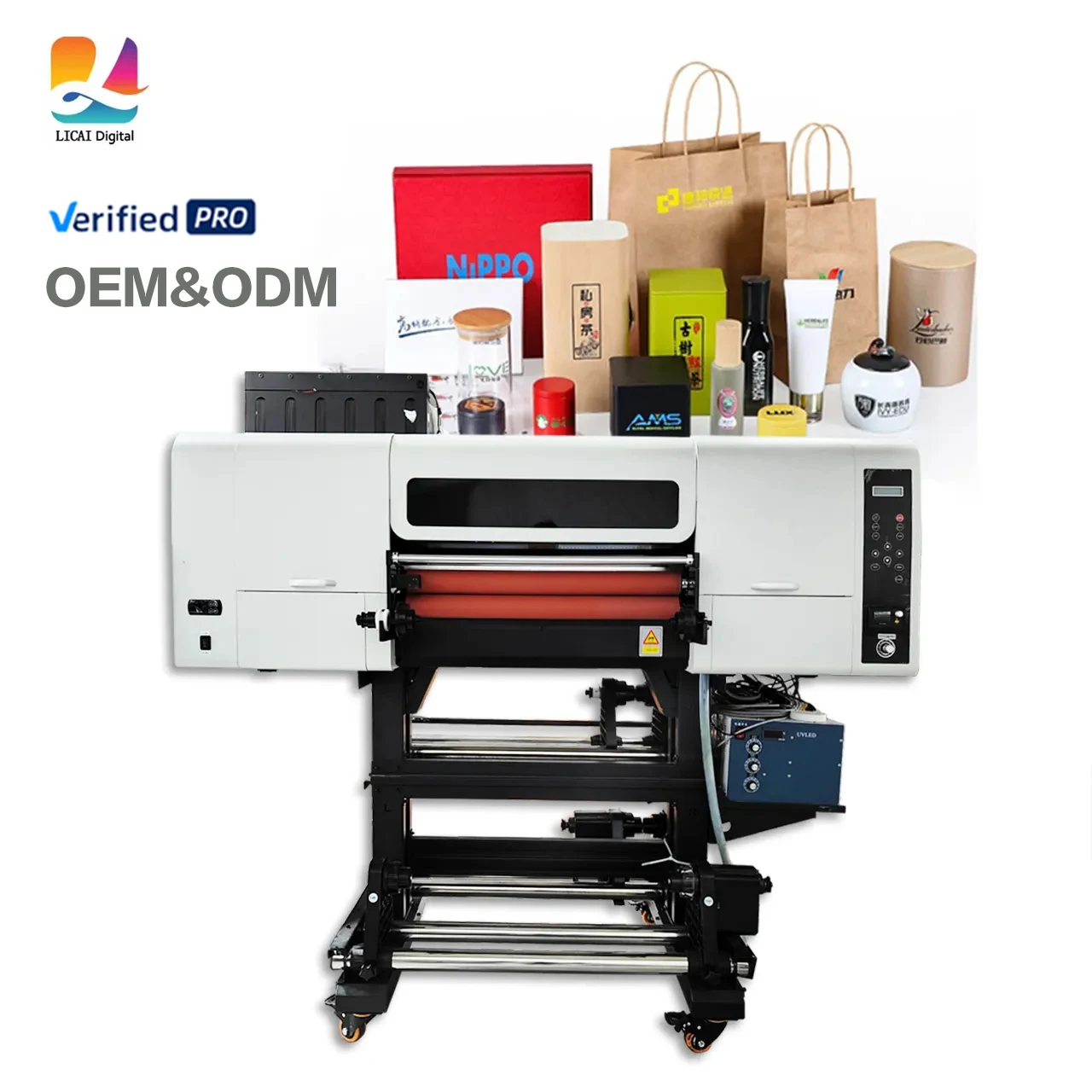 2024 Small UV DTF Printer 2-in-1 Mobile Case Boxes A3 Dimension 30cm Lamination Printing Machine Metal/Plastic Surface UV Ink