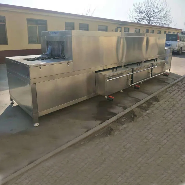 304 stainless steel automatic bakery trays cleaning machine