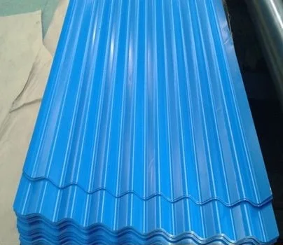 Стальной материал Ocean blue предварительно окрашенный алюминиевый гофрированный металлический