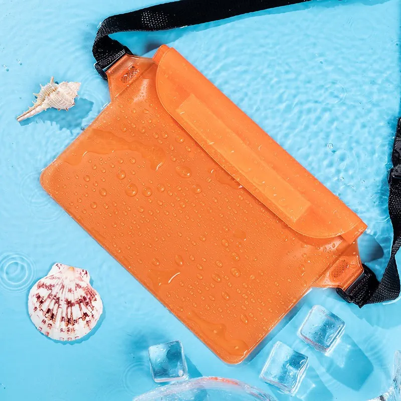 Outdoor sport fanny pack pvc waist bag big waterproof phone bag clear fanny pack