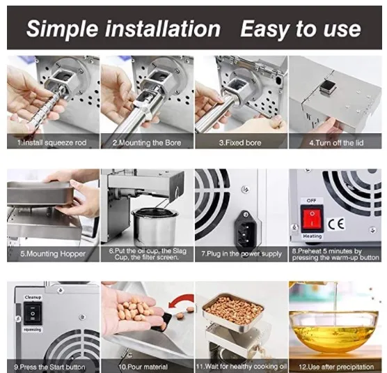 2021 new arrive ML-15ZY Cooking oil making sunflower hemp seed cold oil presser sesame peanut soybean oil press machine