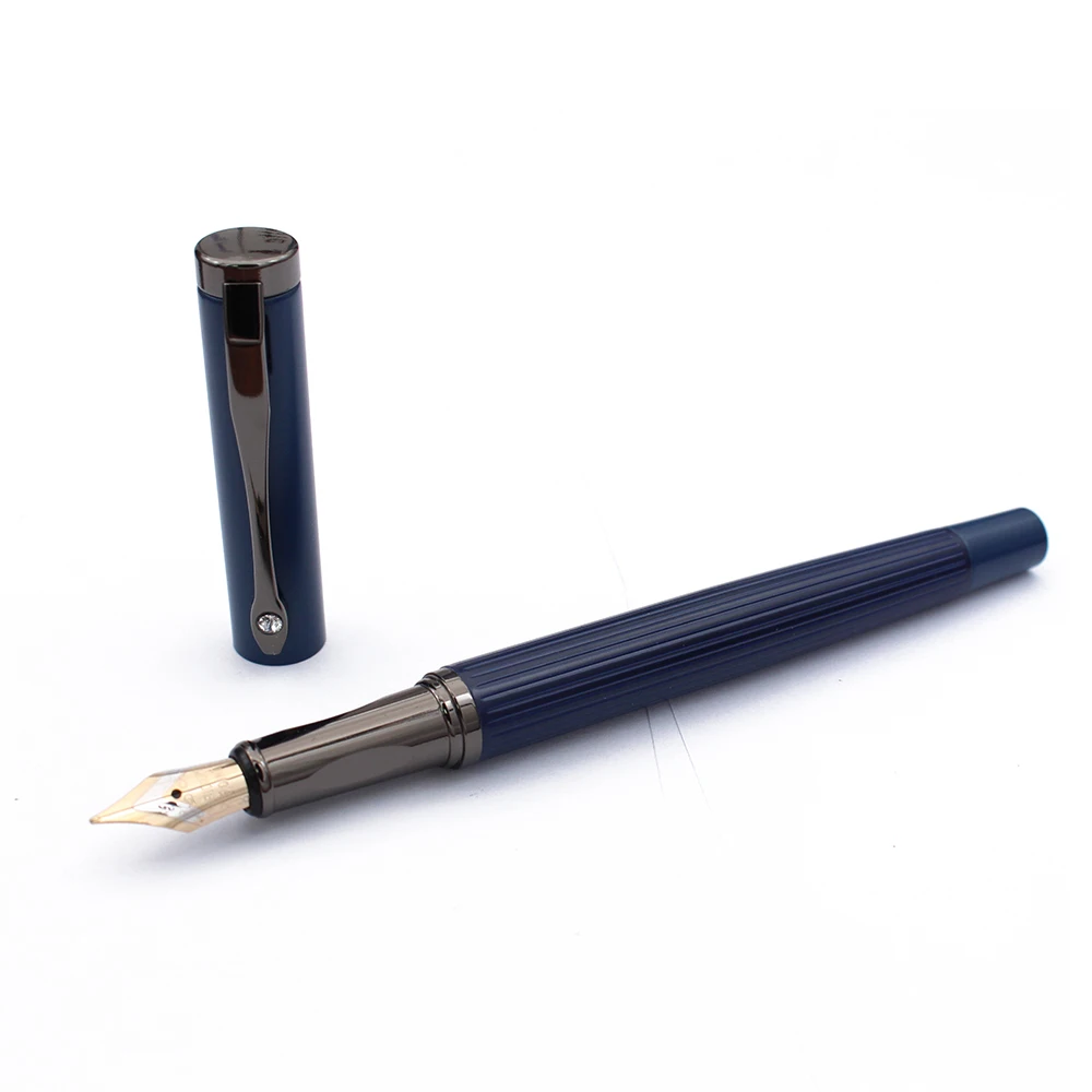 High Quality Luxury Fountain Pens With Brass Scratch Custom logo Gold Fountain Pens