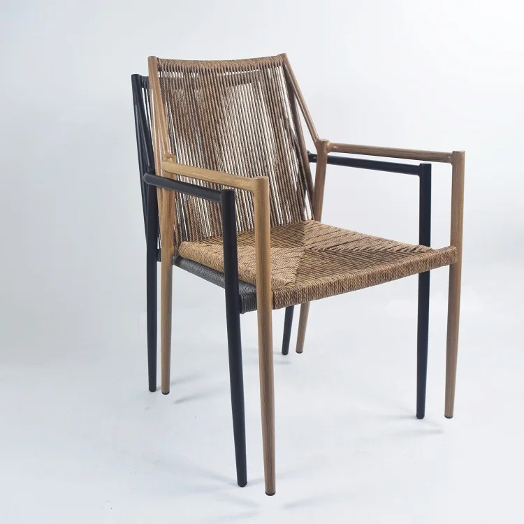 Modern Outdoor Patio Chair Coffee Restaurant Furniture Wicker Rattan Chairs