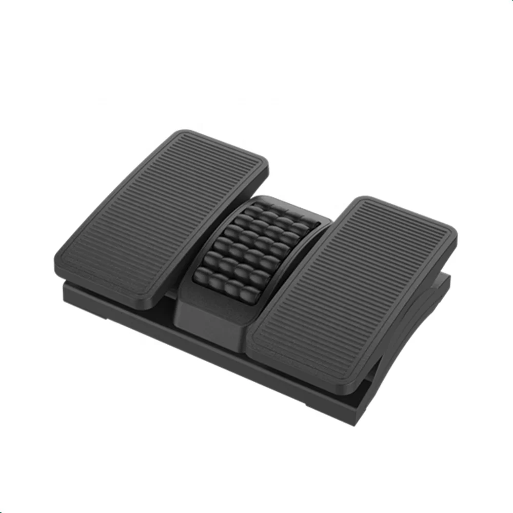 Split type ergonomic new design adjustable plastic footrest