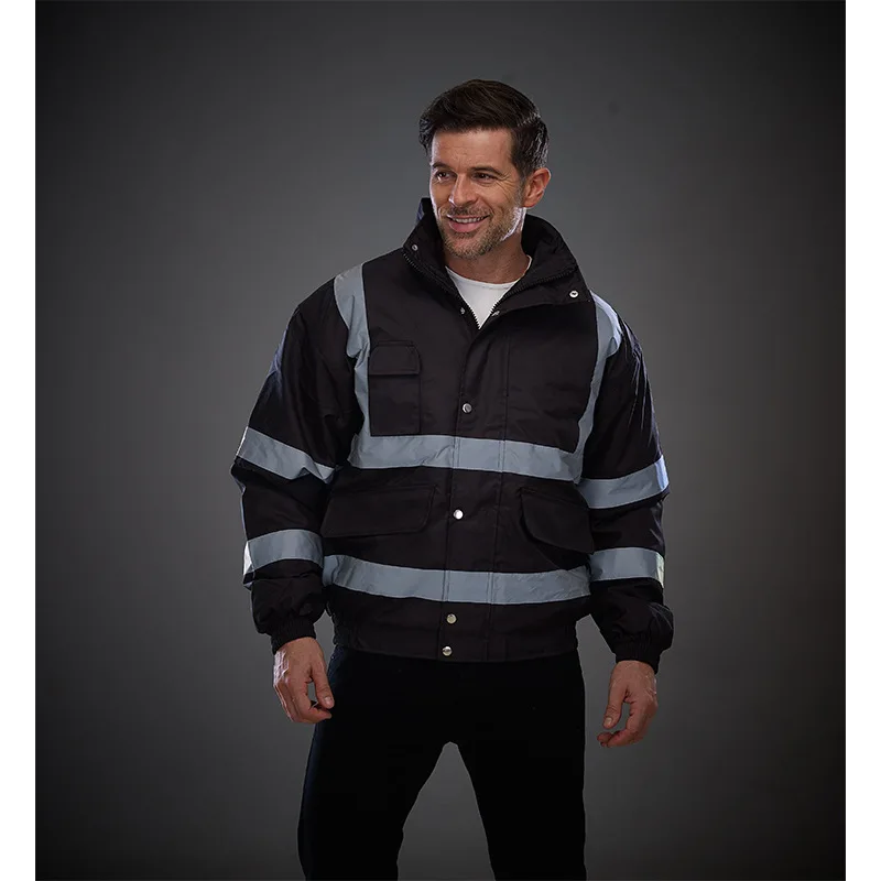 New Winter Arrival Safety Wear Men Jacket Oem Service Reflective Tap Security Protection Jackets