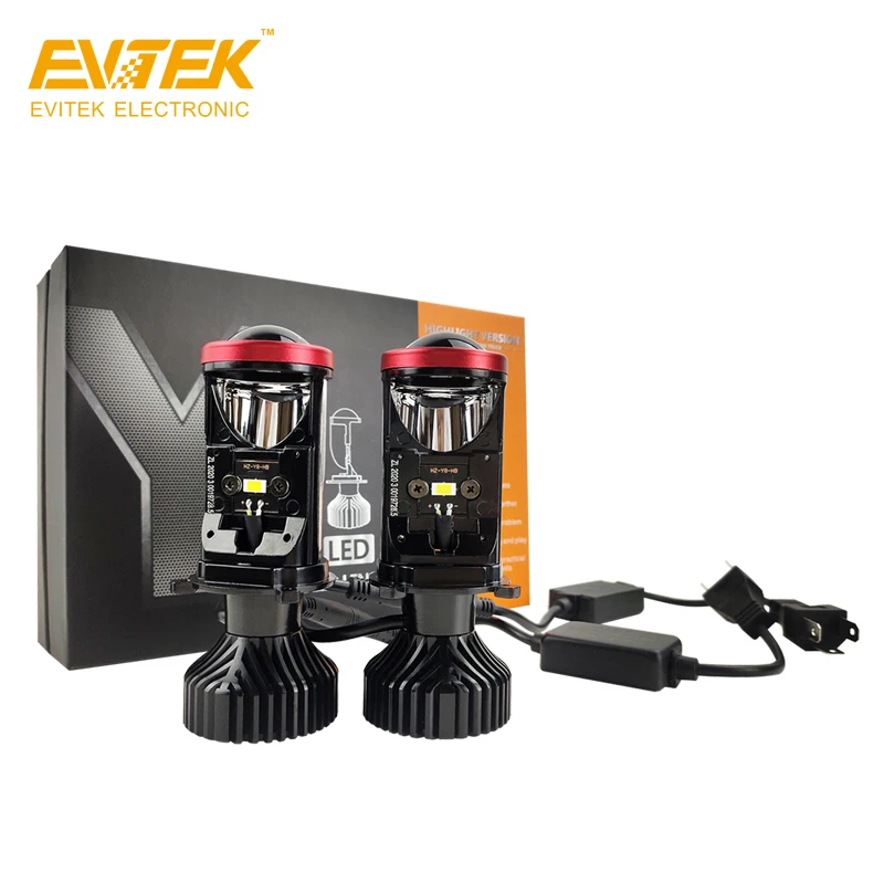 EVITEK Factory Price Wholesale led Headlights Lens Y8 Mini Led H4 Projector