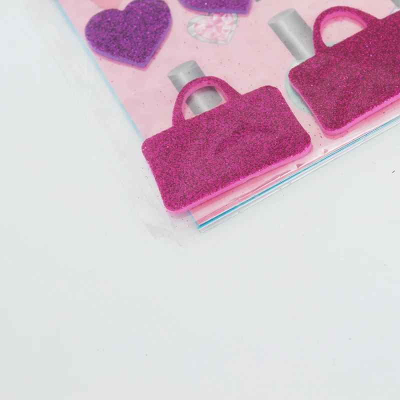 
EVA foam sticker, girl DIY ornaments, glitter sticker gift 