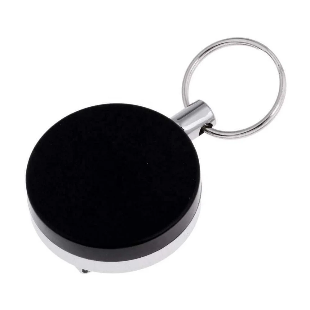 Extra Heavy Duty 4cm Stainless Steel Wire Cable PVC Cable Badge Reel for ID Card Pass Key Name Card Holder with Back Clip