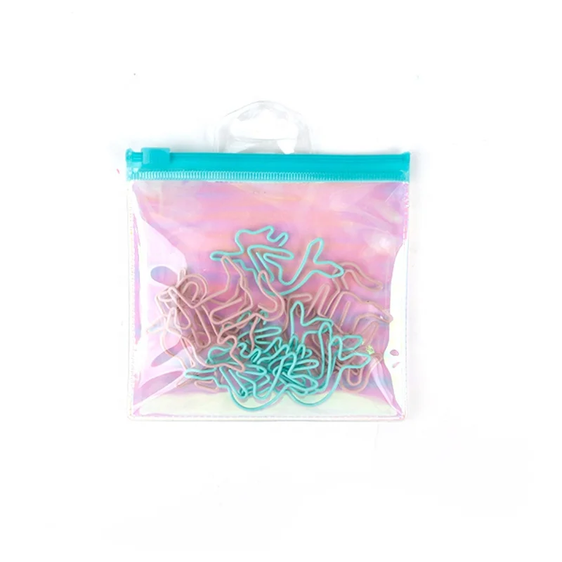 
 Cheap Hot Sale Top Quality Custom Color Unicorn And Mermaid Animal Shape Office Paper Clip   (1600113518217)