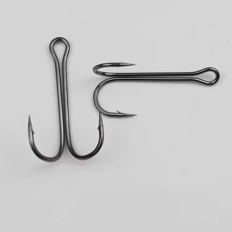 Langsheng  Double Fishing Hook 8#-3/0# Wholesale Long Shank Frog Fishing Hook