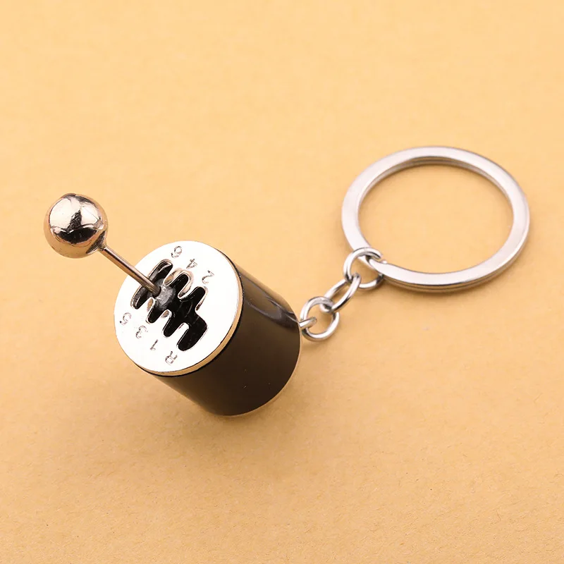 Car Pendant Six Gear Shift Keychain Metal Key Chain Pendant